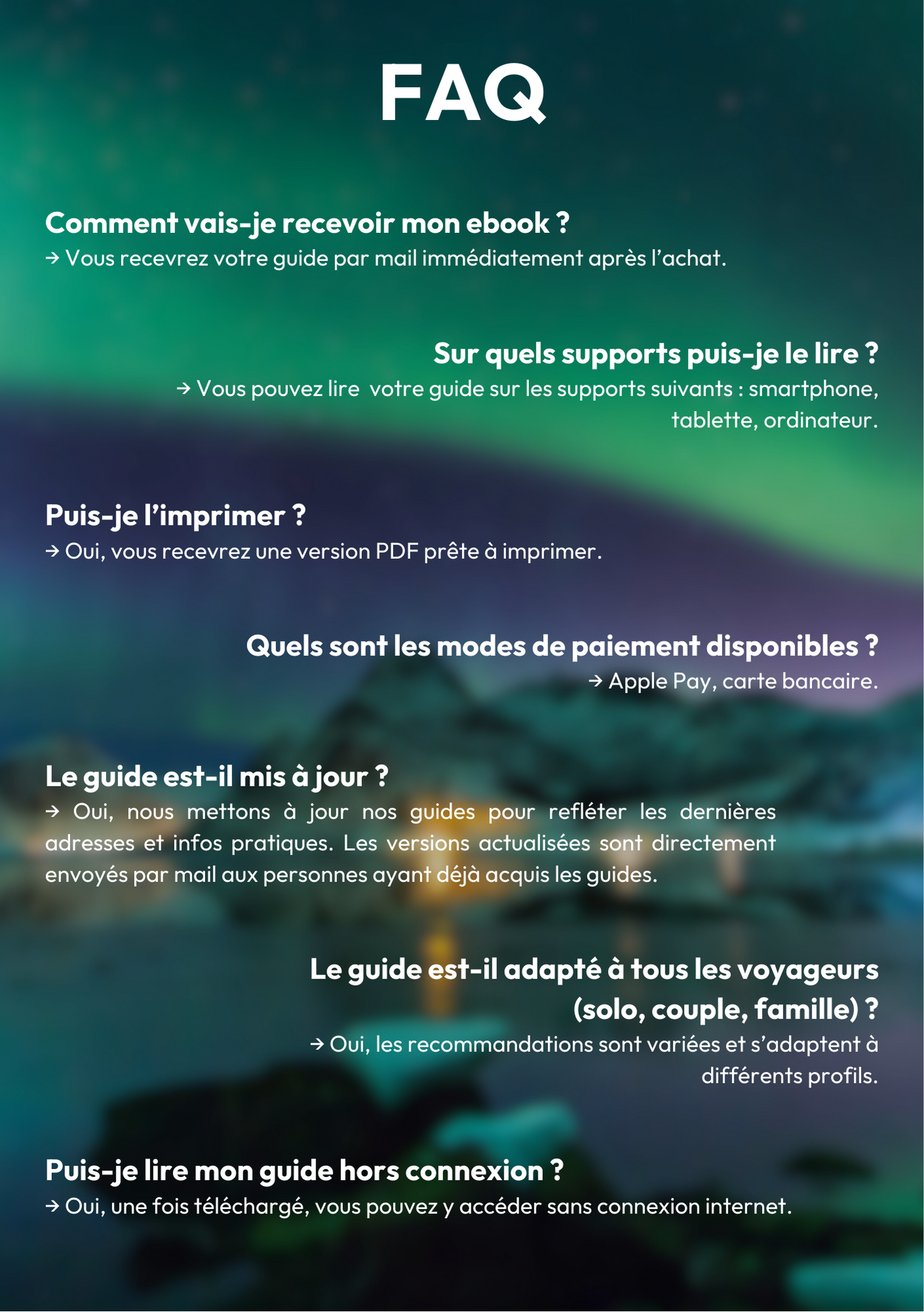 Les splendeurs de la Laponie ⎜Format Numérique
