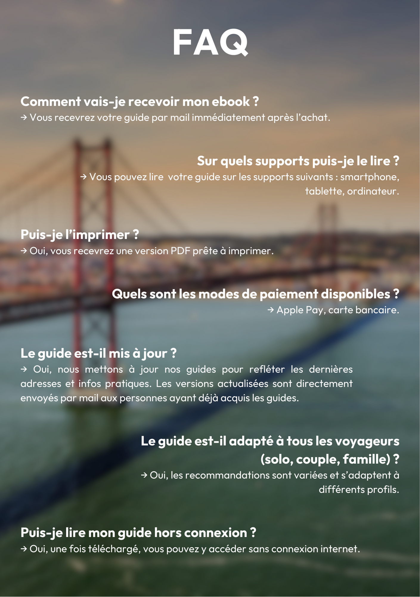 Les splendeurs de Lisbonne⎜Format Numérique