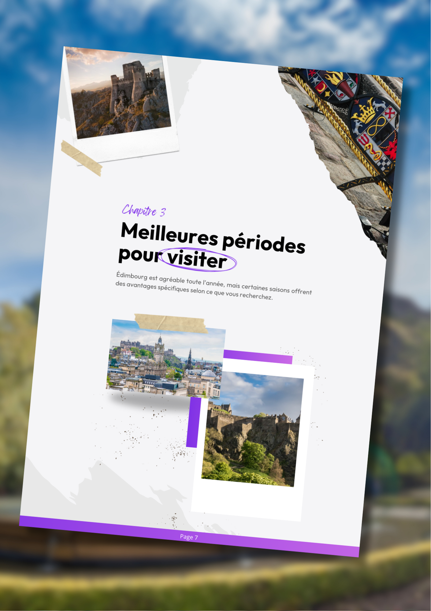 Les splendeurs de Edimbourg⎜Format Numérique
