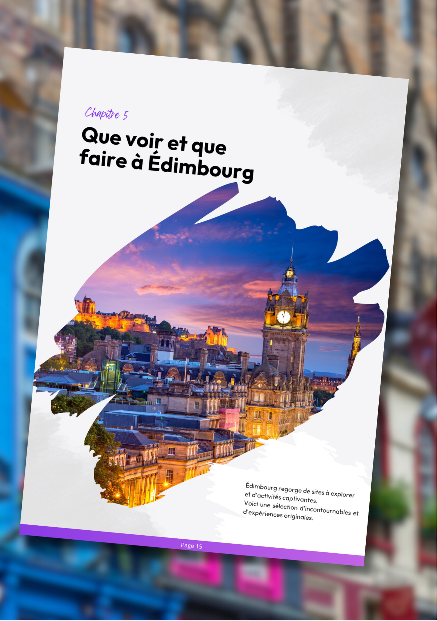 Les splendeurs de Edimbourg⎜Format Numérique