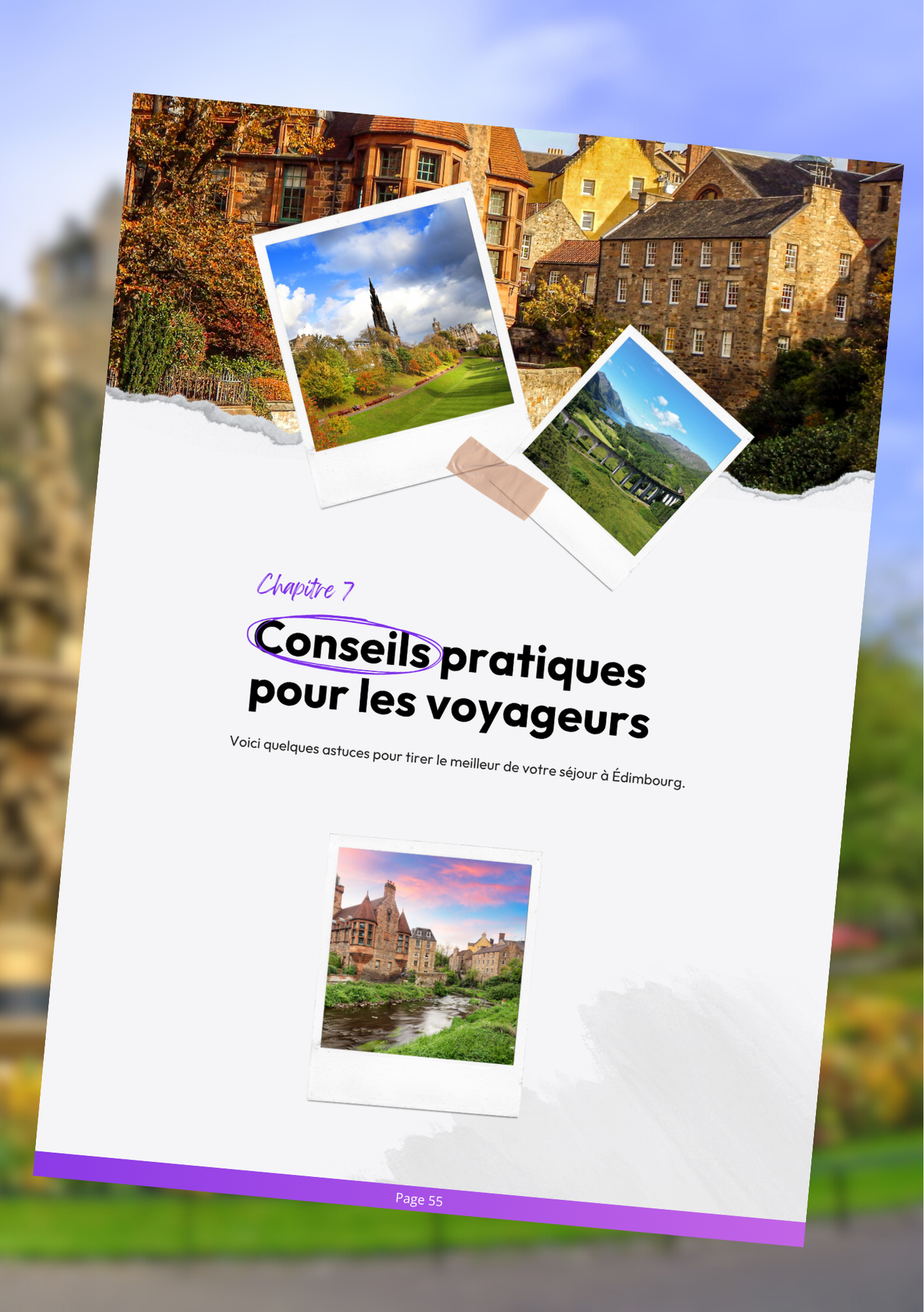 Les splendeurs de Edimbourg⎜Format Numérique