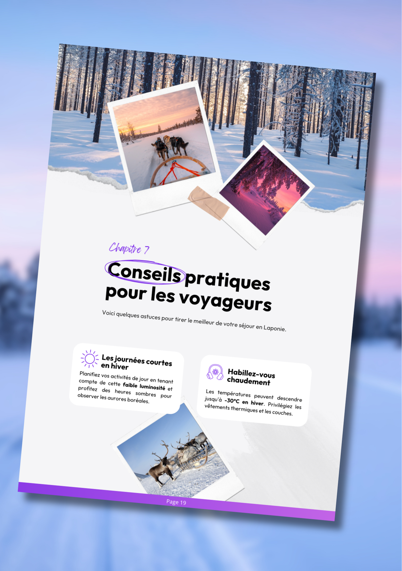 Les splendeurs de la Laponie ⎜Format Numérique