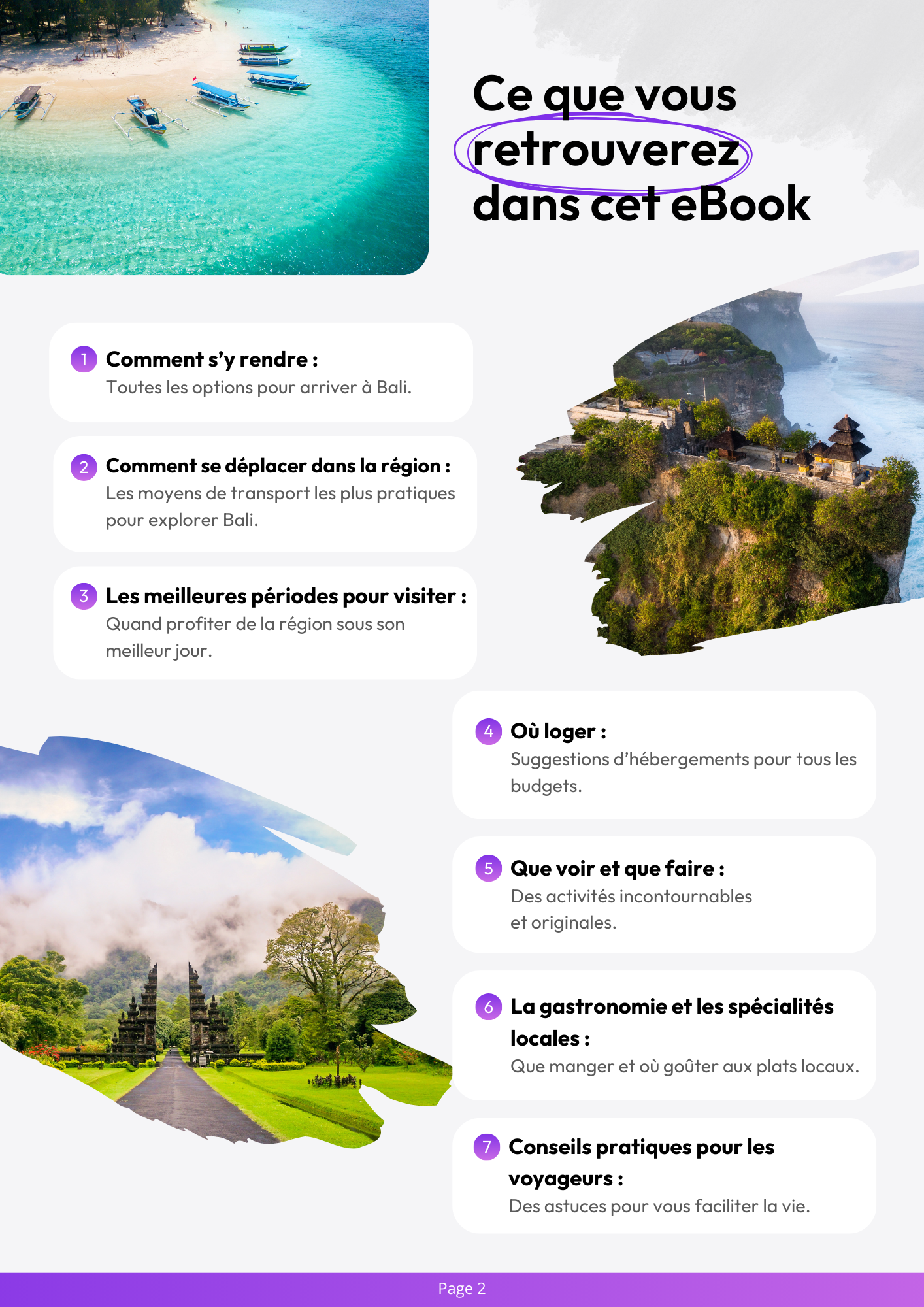 Les splendeurs de Bali⎜Format Numérique