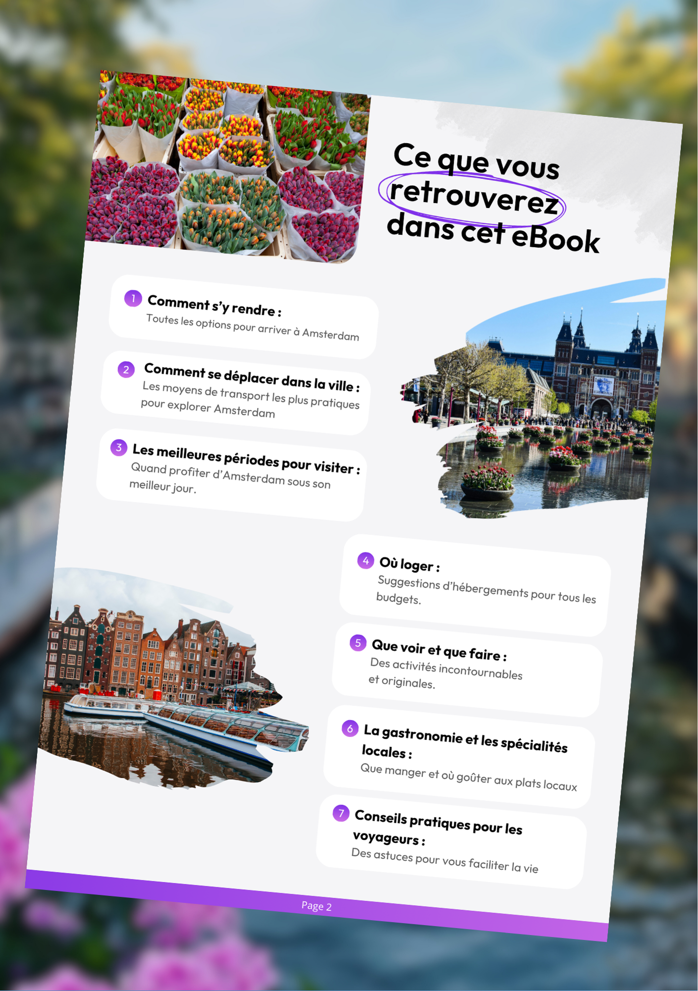 Les splendeurs d’Amsterdam⎜Format Numérique