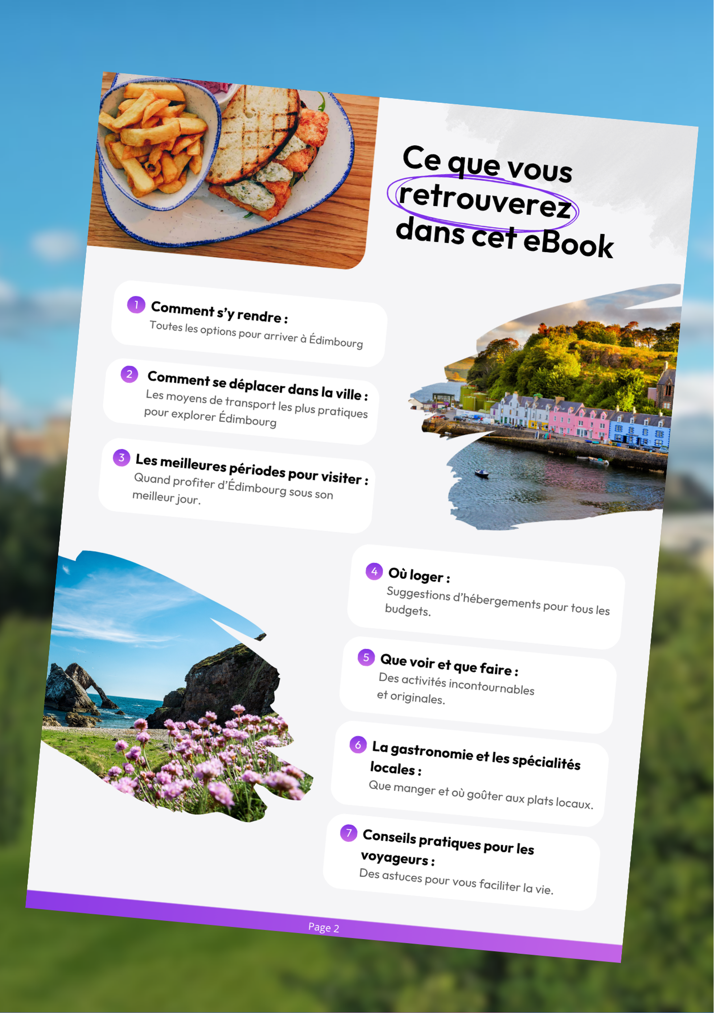 Les splendeurs de Edimbourg⎜Format Numérique