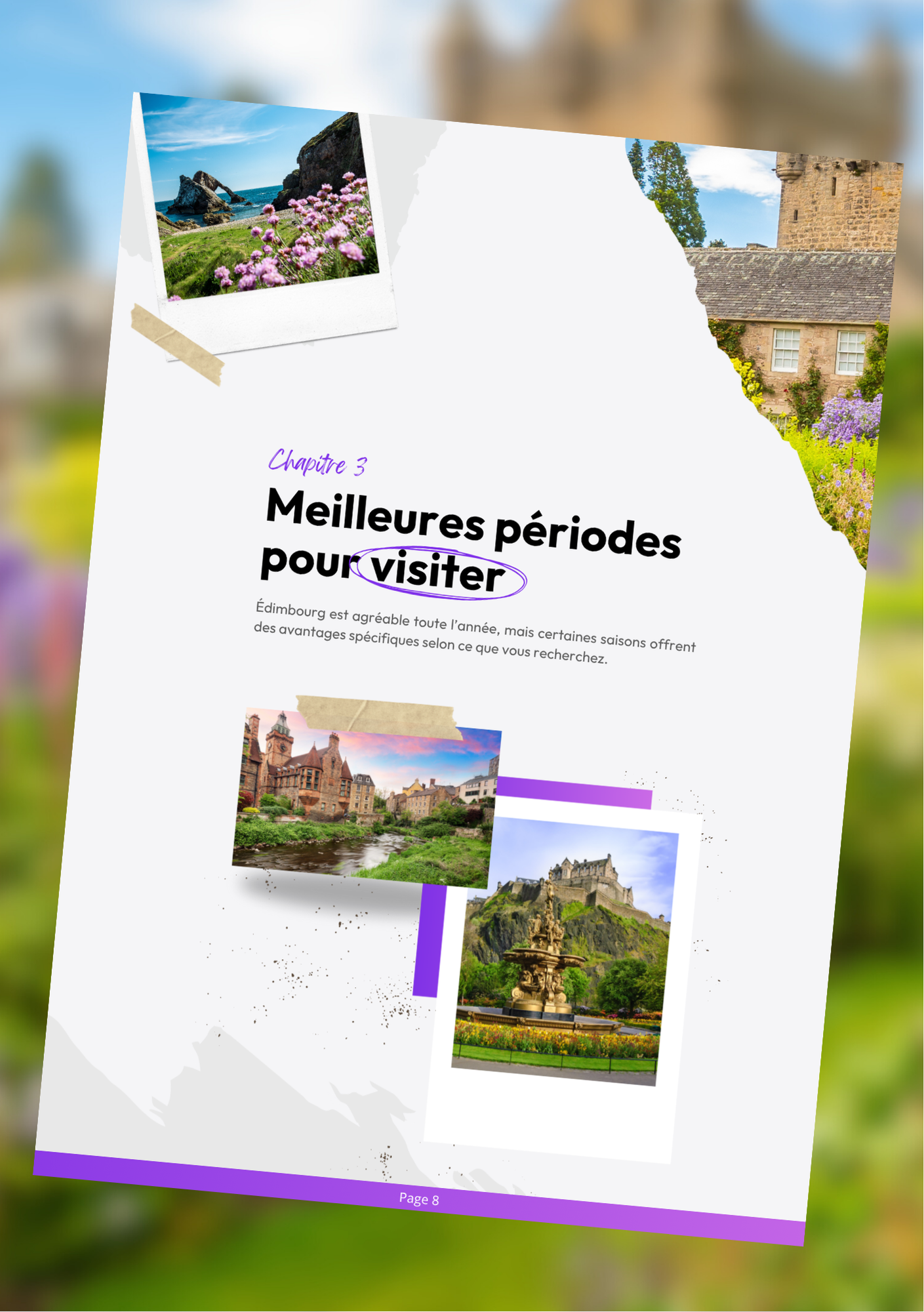 Les splendeurs de Edimbourg⎜Format Numérique