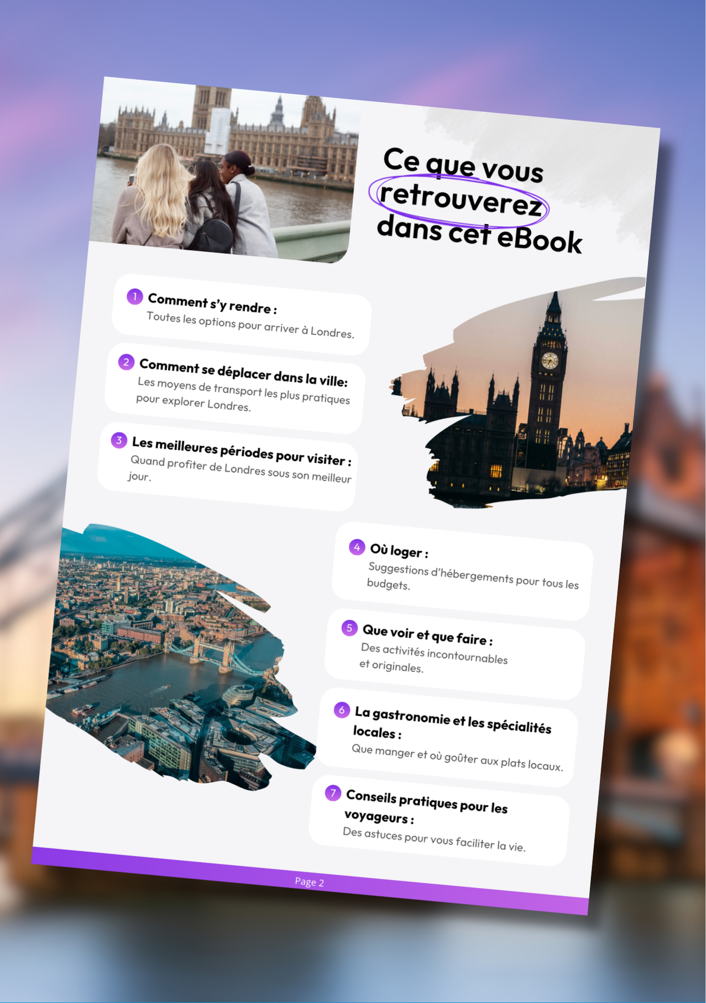 Les splendeurs de Londres  ⎜Format Numérique