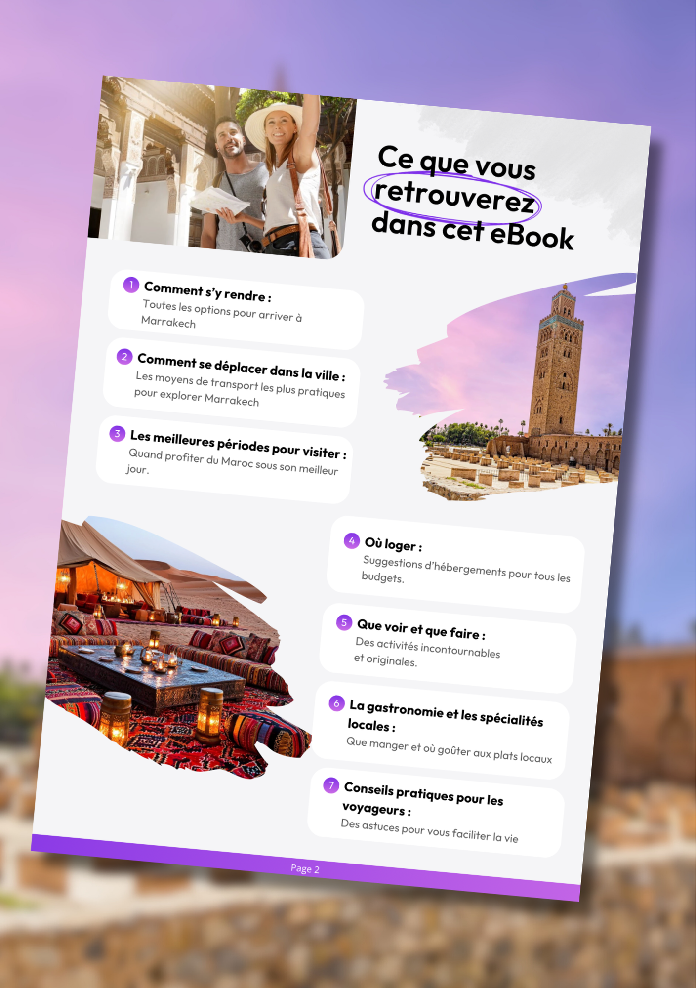 Les splendeurs de Marrakech  ⎜Format Numérique
